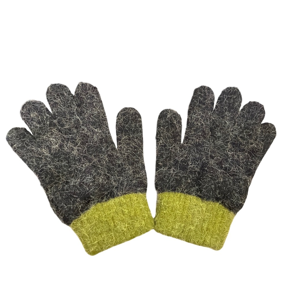 Vintage 90's Y2K C&A Wool Blend Knit Gloves Gorpcore Grunge Indie Sleaze Retro